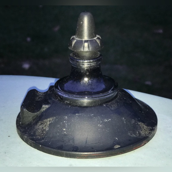 Art Deco Antique Higgins Rubberized Lidded Ink Well with Bulbed Dropper - Picture 2 of 16